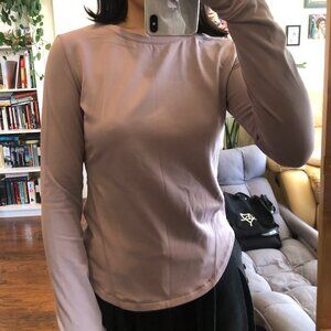 Lilac Slim Fit Long Sleeve Active Top